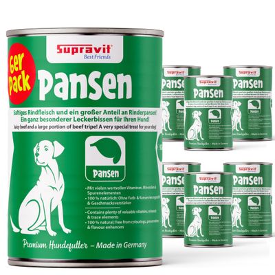 Supravit Hundenassfutter Strauß 6 x 820g