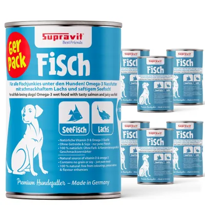 Supravit Hundenassfutter Strauß 6 x 820g Supravit Hundenassfutter Strauß 6 x 820g