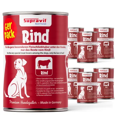 Supravit Hundenassfutter Strauß 6 x 820g Supravit Hundenassfutter Strauß 6 x 820g