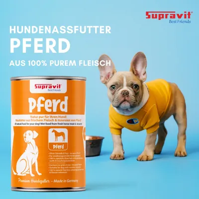 Supravit Hundenassfutter mit Pferdefleisch 6 x 820g