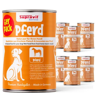 Supravit Hundenassfutter Strauß 6 x 820g Supravit Hundenassfutter Strauß 6 x 820g