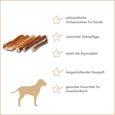 Supravit Ochsenziemer für Hunde 10 Stück Supravit Ochsenziemer für Hunde 10 Stück