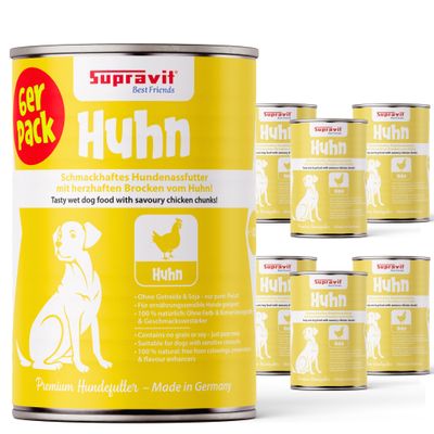 Supravit Hundenassfutter Strauß 6 x 820g