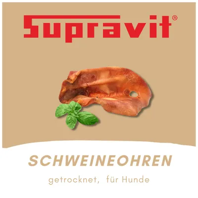 Supravit getrocknete Schweineohren 500g