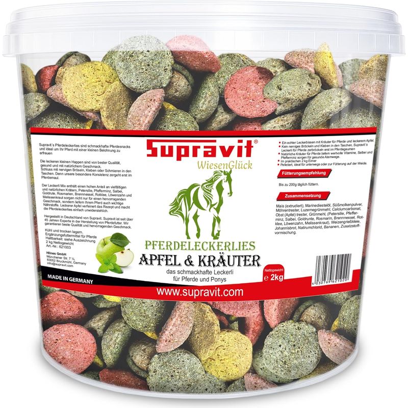 Supravit Pferdeleckerli Apfel/Kräuter