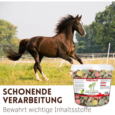 Supravit Pferdeleckerlies Apfel & Kräuter - Zuckerfreie Pferde Leckerlis