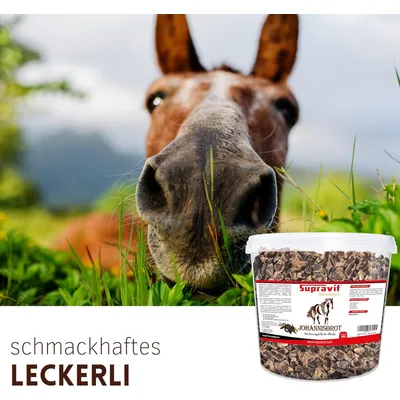 Supravit Johannisbrot - Pferdeleckerlis- Naturreines Carob Pferdefutter Supravit Johannisbrot - Pferdeleckerlis- Naturreines Carob Pferdefutter