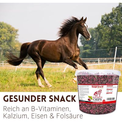 Supravit Rote Beete Chips - Pferdeleckerlis ohne Zucker Chips für Pferde