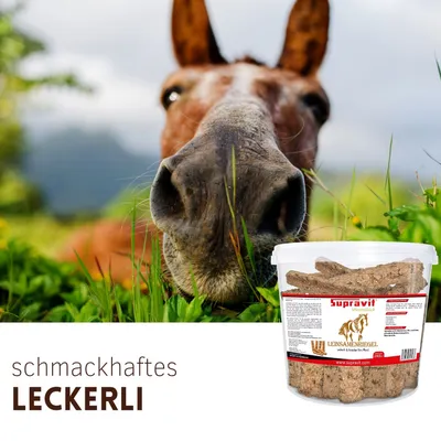 Supravit Leinsamen Pferde Leckerlies - Belohnungssnack Pferd ohne Zucker