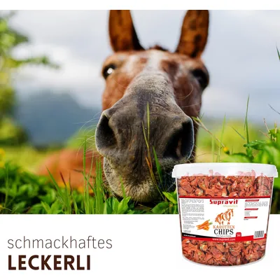 Supravit Karottenchips - Pferdeleckerlis leicht bekömmliche Möhrenchips