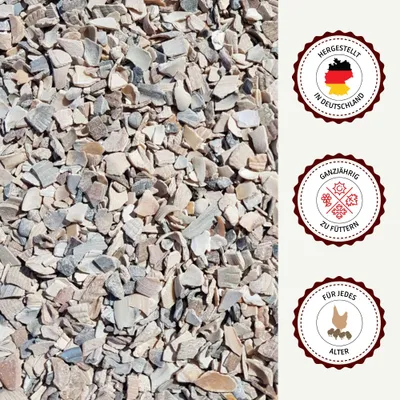 Supravit Kalkgrit für Geflügel - Futterkalk Ergänzungsfutter für Hühner Supravit Kalkgrit für Geflügel - Futterkalk Ergänzungsfutter für Hühner