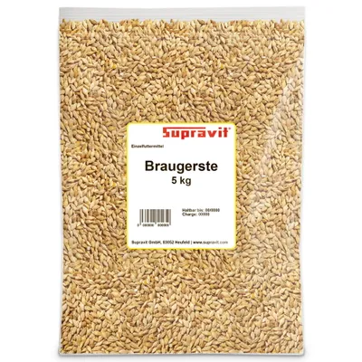 Supravit Braugerste für Hühner & Tauben - Energiereiches Ergänzungsfutter Supravit Braugerste für Hühner & Tauben - Energiereiches Ergänzungsfutter