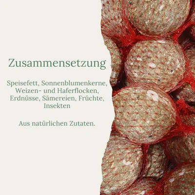 Orni 100 Insektenknödel mit Netz Orni 100 Insektenknödel mit Netz