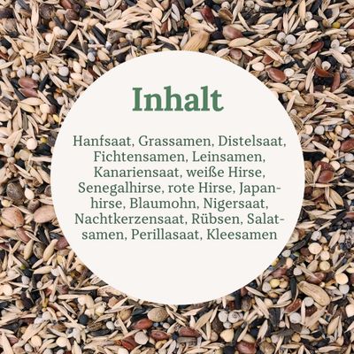 Orni Zeisig Vogelfutter - Futtermischung natürliche Samen & Körner