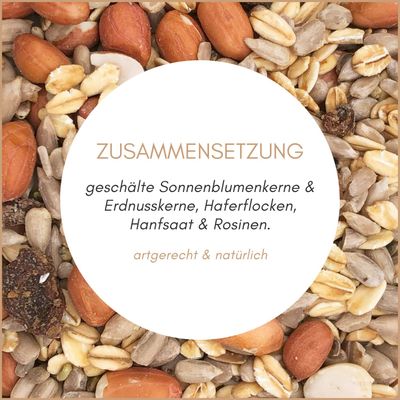 Supravit Balkonfutter für Wildvögel schalenfrei - Energie Ganzjahresfutter