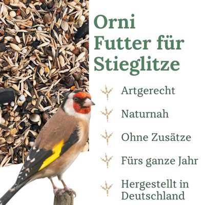 Orni Stieglitz Super - ganzjähriges Wildvogelfutter Stieglitzfutter