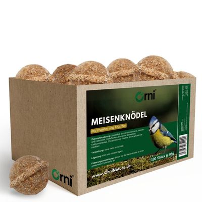 Orni 100 Insektenknödel mit Netz