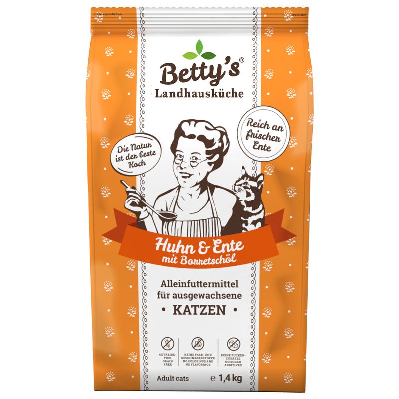 Betty's Landhausküche Trockenfutter Huhn Ente