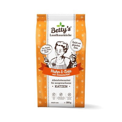 Bettys Landhausküche Cat Adult Trocken 1,4 kg Ente