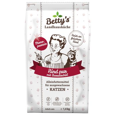 Betty's Landhausküche Trockenfutter Rind pur Rind pur Trofu 1 x 1,4kg