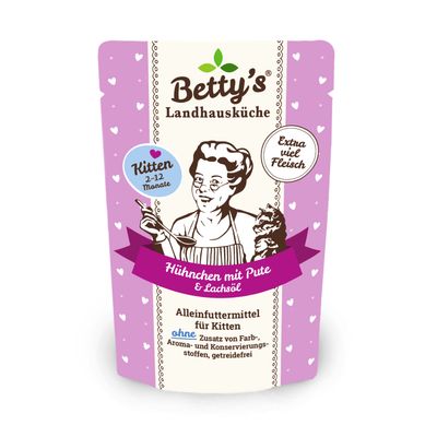 Betty's Landhausküche Frischebeutel Kitten Huhn Pute