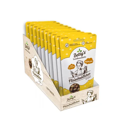 Betty's Landhausküche Katze Fleischröllchen Huhn pur