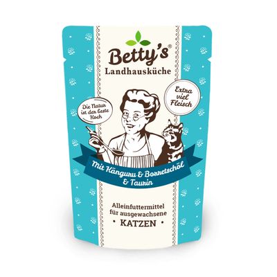 Betty's Landhausküche Frischebeutel mit Känguru mit Känguru & Kartoffel 12 x 100g