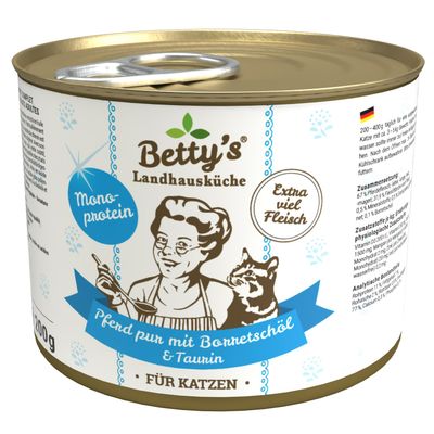 Betty's Landhausküche Pferd Pur Pferd Pur 6 x 200g