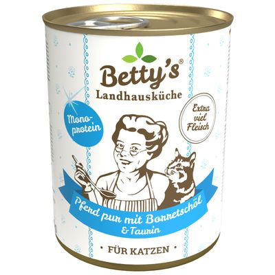 Betty's Landhausküche Pferd Pur Pferd Pur 6 x 400g