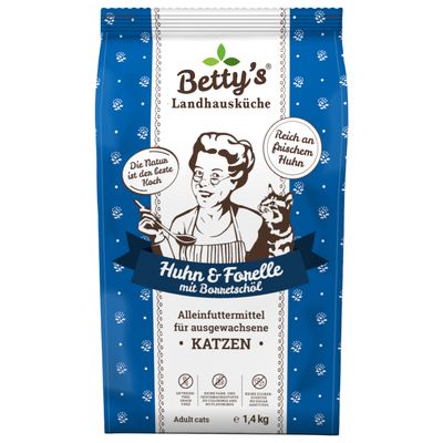 Betty's Landhausküche Trockenfutter Huhn Forelle