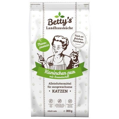 Betty's Landhausküche Trockenfutter Kaninchen pur Kaninchen pur Trofu 1 x 300g