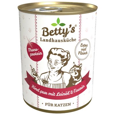 Betty's Landhausküche Rind pur mit Leinöl Rind pur 6 x 400g