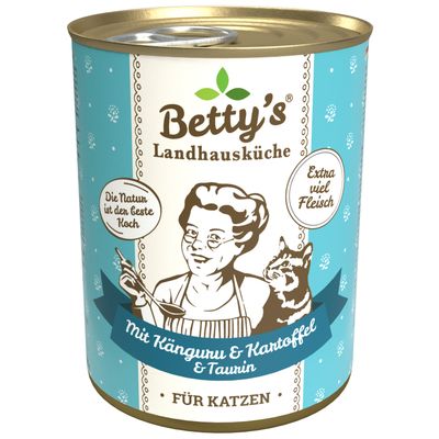 Betty's Landhausküche mit Känguru & Kartoffel mit Känguru & Kart. 6 x 400g
