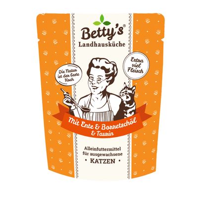 Betty's Landhausküche Frischebeutel mit Ente mit Ente 6 x 250g
