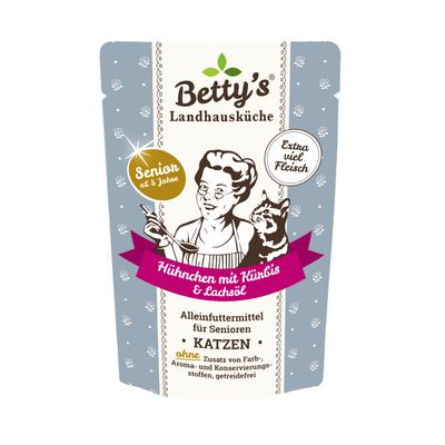 Betty's Landhausküche SENIOR Frischebeutel Huhn Kürbis