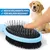 BluePet 2in1 Hundebürste und Katzenbürste für Langhaar & Kurzhaar
