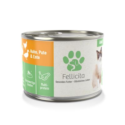 Fellicita Nassfutter Huhn, Pute & Ente