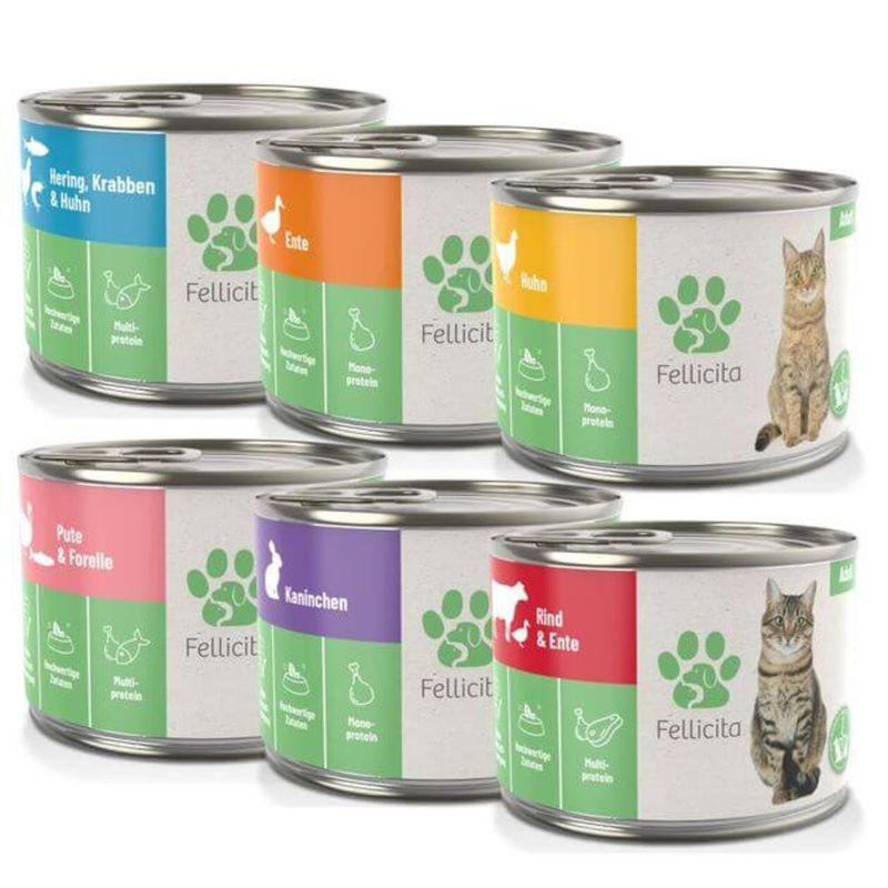 Fellicita Nassfutter Mixpaket Nr. 1 große Vielfalt