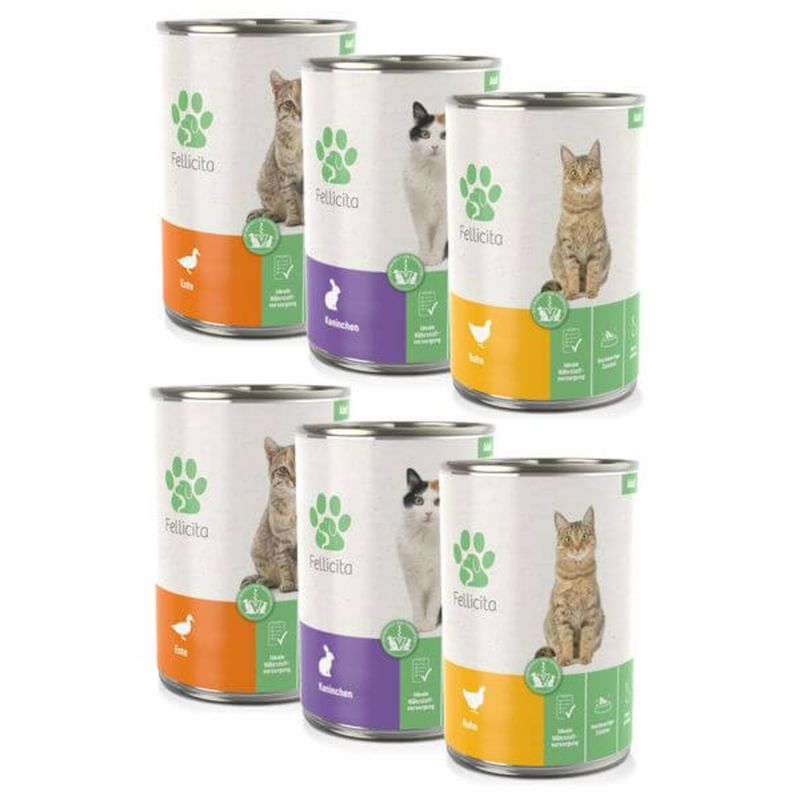 Fellicita Nassfutter Mixpaket Nr. 5 Monoprotein