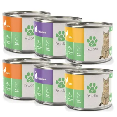 Fellicita Nassfutter Mixpaket Nr. 2 Monoprotein Fellicita Nassfutter Mixpaket Nr. 2 Monoprotein