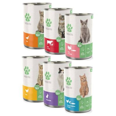 Fellicita Nassfutter Mixpaket Nr. 4 große Vielfalt