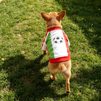 HausPets Camiseta fútbol perros - Transpirable, borde festoneado, ideal HausPets Camiseta fútbol perros - Transpirable, borde festoneado, ideal