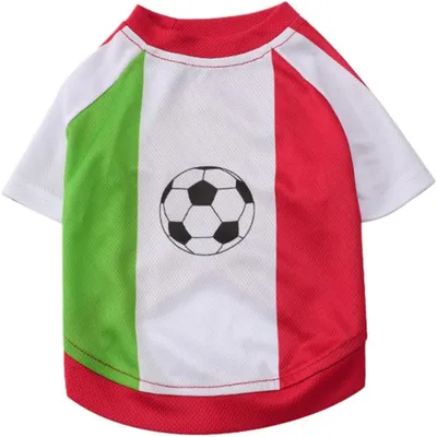 HausPets Camiseta fútbol perros - Transpirable, borde festoneado, ideal HausPets Camiseta fútbol perros - Transpirable, borde festoneado, ideal