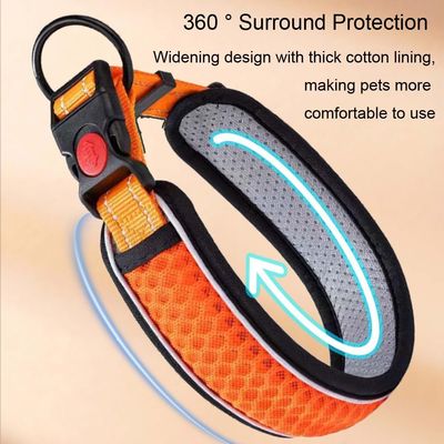 HausPets Collier Chien Maille Réfléchissant Réglable Nylon Ultra Léger