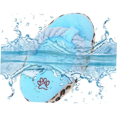HausPets Jouet Chien Chat Peluche Chaussure Dentition Bleu