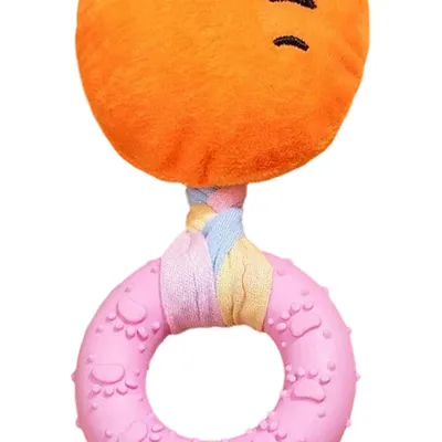 HausPets Jouet Chien Fromage Peluche Couineur Dentition