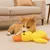 HausPets Jouet Chien Canard Peluche Jaune Couineur Anti-Stress