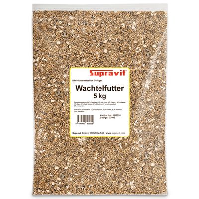 Supravit Wachtelfutter - Alleinfutter Körnermischung für Wachteln