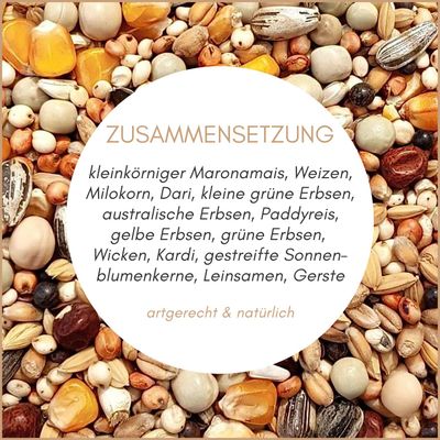 Taubenfutter 25 kg - Ganzjahresfutter für verschiedene Bedürfnisse