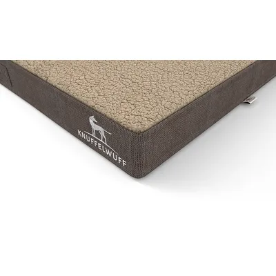Knuffelwuff orthopädische Hundematte Ellenie aus Teddymaterial und Velours Knuffelwuff orthopädische Hundematte Ellenie aus Teddymaterial und Velours